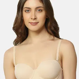 Triumph T-shirt Bra 101 Invisible Wired Half Cup Padded Detachable Multioptional Transparent Backless Party Bra-picture-14