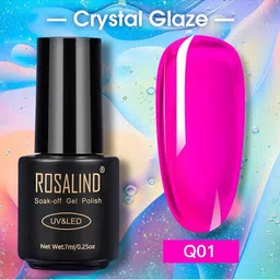 ROSALIND UV & LED Soak-Off Long-Lasting Gel Nail Polish 7 ml -Shade-Q01-0