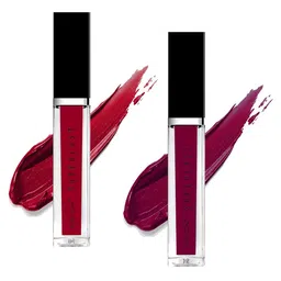 ME-ON Set Of 2 Superlast Waterproof Matte Liquid Lip Gloss 6ml Each - Shade 01 & 12-5