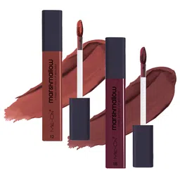 ME-ON Set Of 2 Marshmallow Long Lasting Lip Mousse -6ml Each- Espresso 12-Spicy Sangria 18-picture-14