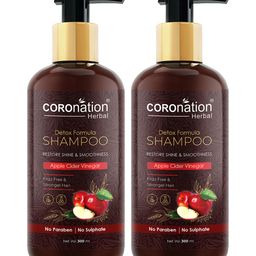 COROnation Herbal Set of 2 Apple Cider Vinegar Detox Formula Shampoo 300 ml Each-61