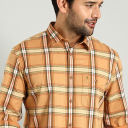 Indian Terrain Men Chiseled Skinny Fit Tartan Checks Cotton Checked Casual Shirt-picture-39