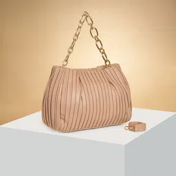 Forever Glam by Pantaloons Colourblocked PU Structured Handheld Bag with Tasselled-47