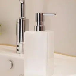 OBSESSIONS White Solid Polyresin Soap Dispenser-6