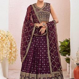 Chandbaali Embroidered Ready to Wear Lehenga & Blouse With Dupatta-picture-35