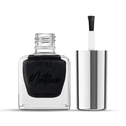 Renee Mattitude Long-Lasting Nail Paint 10ml - Feather Black-10