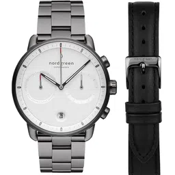 Nordgreen Men White Dial & Stainless Steel Bracelet Style Straps Analogue Watch PI42GM3LGUXXLEBL-picture-28