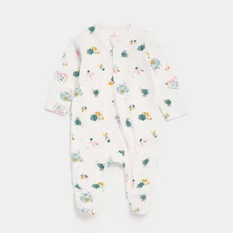 mothercare Printed Pure Cotton Sleepsuit-image-6