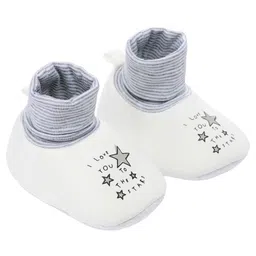 mothercare Infants Typography Printed Padded Booties-19
