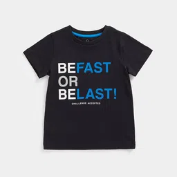 mothercare Boys Typography Printed Pure Cotton T-shirt-image-56