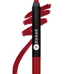 SUGAR Matte As Hell Crayon Lipstick with Sharpener - Cherry Darling 10-16