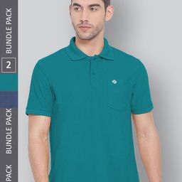 LUX NITRO Pack Of 2 Anti Odour Polo Collar T-Shirt-image-71