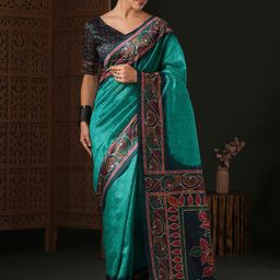 Anouk Ethnic Motifs Dabu Saree-image-35