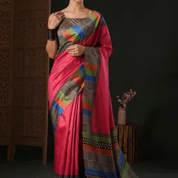 Anouk Bagh Silk Designer Dabu Saree-picture-17