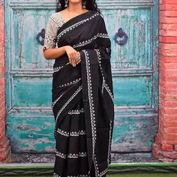 KALINI Ethnic Motifs Printed Pure Cotton Saree-picture-16