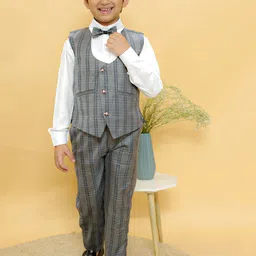BAESD Boys Printed 3 Piece Suit-image-89