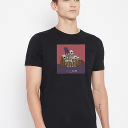 Kook N Keech Disney Men Black Printed T-shirt-picture-2