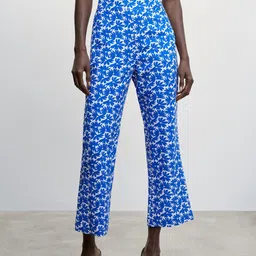 MANGO Women Floral Printed Trousers-image-25