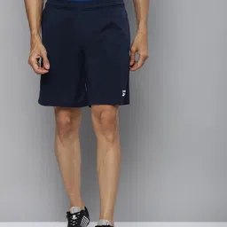 Reebok Men Navy Blue Foundation Poly Knit Training Shorts-image-39