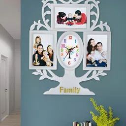 Attractionz White Square Contemporary Wall Clock-image-94