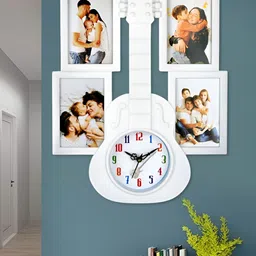 Attractionz White Textured Contemporary Wall Clock-image-98