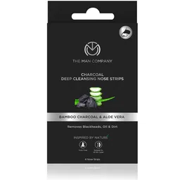 THE MAN COMPANY 4 Charcoal Nose Strips with Aloevera Extract Whitehead & Blackhead Remover-56
