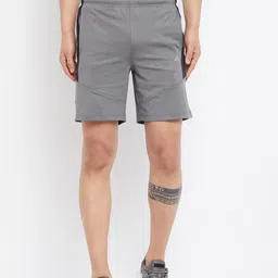 ATHLISIS Men Grey Training or Gym Sports Shorts with e-Dry Technology-image-24