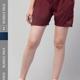 Apraa & Parma Women Pack of 2 Outdoor Sports Shorts with e-Dry Technology-picture-36