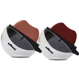 Adbeni Set of 2 Lip Shape Waterproof Matte Lipstick 5g Each - Mahogany+Caramel Nude-54