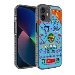 DailyObjects Blue & Red Printed iPhone 12 Mini Phone Case-4