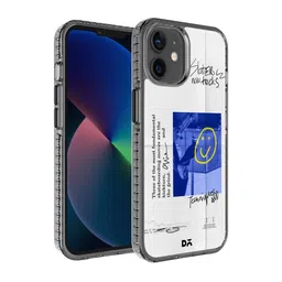 DailyObjects Blue & White Printed iPhone 12 Back Case-10