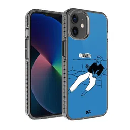 DailyObjects Blue & Black Printed Unwinder iPhone 12 Phone Case-51