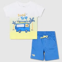 max Boys Graphic Printed T-shirt With Shorts-image-47