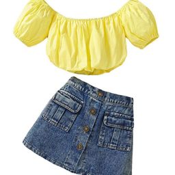 StyleCast x Revolte Girls Top with Skirt-image-63