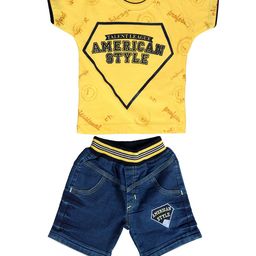 BAESD Boys Printed T-Shirt With Shorts-image-94