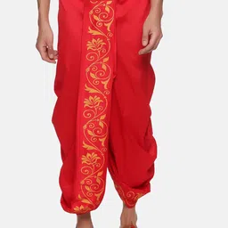 Sethukrishna Men Red Printed Dhoti-image-51