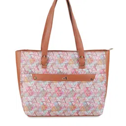 Metro Geometric Printed Structured Shoulder Bag-1