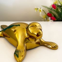 CasaGold Gold Toned Metal Medium Showpiece-image-40
