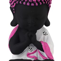 GW CREATIONS White & Pink Buddha Idol Showpiece-image-81