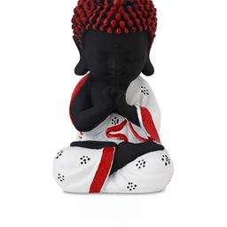 GW CREATIONS Black & White Buddha Idol Showpiece-image-77