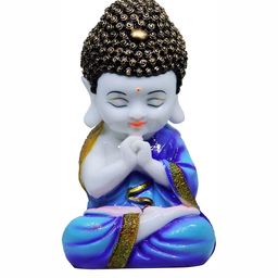 GW CREATIONS Blue & White Buddha Idol Showpiece-image-76