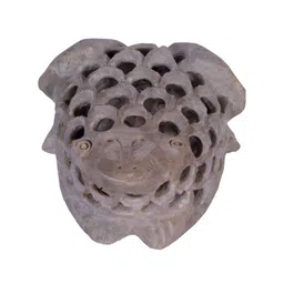 Avinash Handicrafts Grey Soap stone Undercut Frog Figurine Showpiece-image-55
