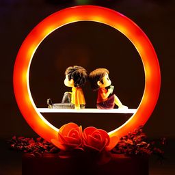 eCraftIndia Red Man Proposing Light Showpiece-image-47