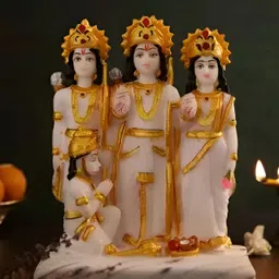 krishnagallery1 White & Yellow Religious Idol Showpiece-image-96
