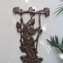 Fashion Bizz Copper-Toned Textured Jhula Idol Showpiece-image-85