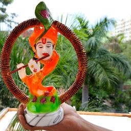 apka mart Orange Religious Idol Showpiece-image-19