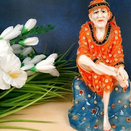 apka mart Orange Religious Idol Showpiece-image-75