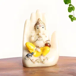 INTERNATIONAL GIFT Yellow Religious Idol Showpiece-image-12
