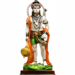 krishnagallery1 White Standing Hanuman Statue Religious Showpiece-image-54