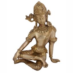 Arihant Craft Yellow Devraj Indra Brass Showpiece-image-55